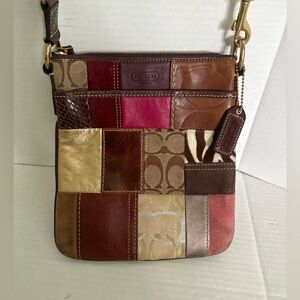 Coach 1942 leather patchwork crossbody bag